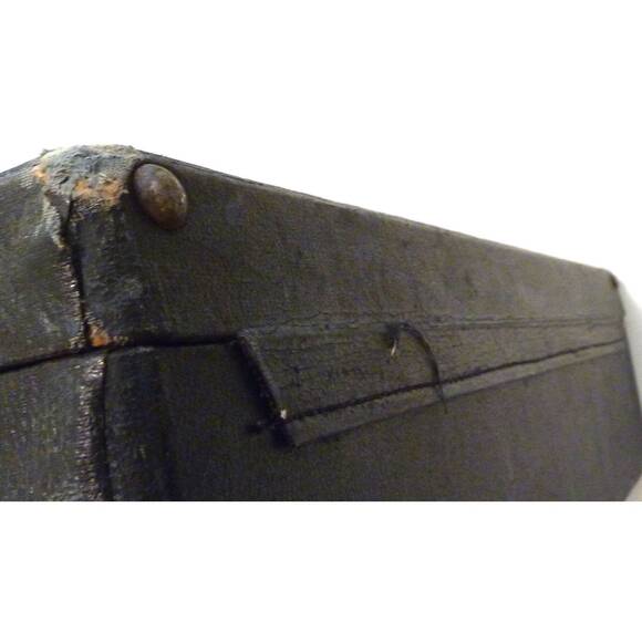 Vintage Hard Case Suitcase Luggage Train Travel Western Americana Decor - Picture 9 of 9